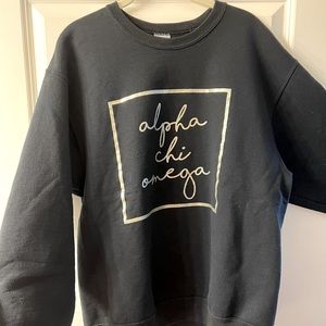 Alpha Chi Omega crew neck sweatshirt!
